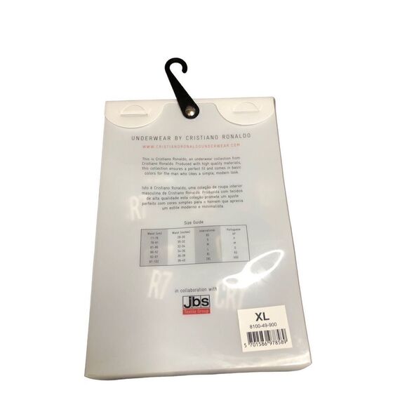 Cristiano Ronaldo CR7 3-Pack Black Boxer Briefs Men’s Underwear Size X-Large - Picture 3 of 3